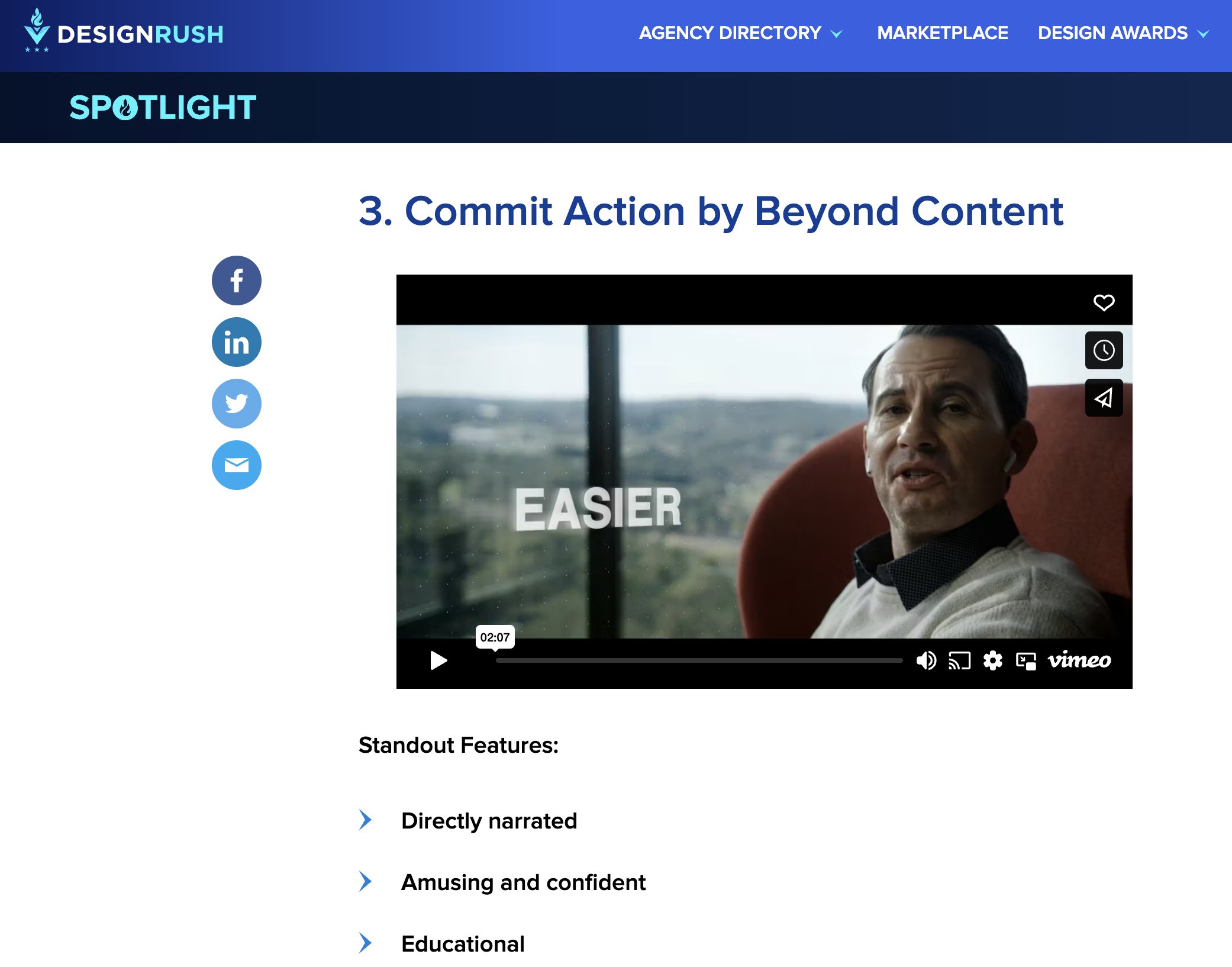 A Great Mention on DesignRush.com