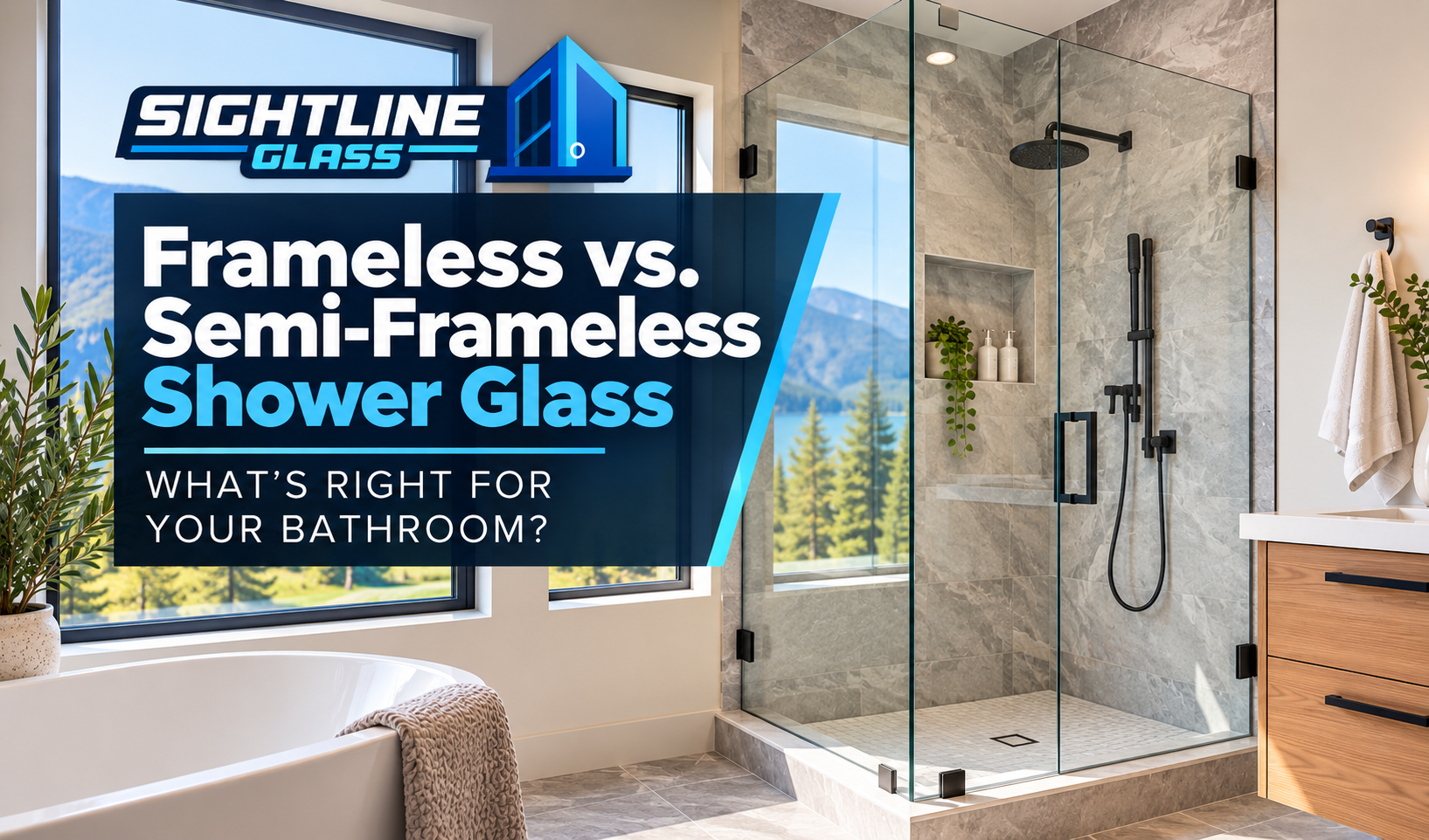 Frameless vs. Semi-Frameless Shower Glass: What’s Right for Your Bathroom?