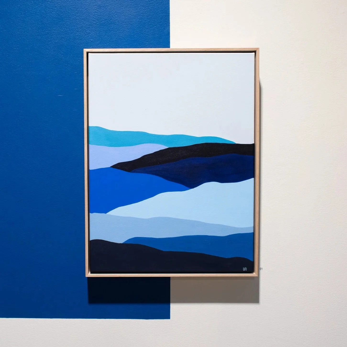 Walking on Water, 2023 - Acrylic on Canvas- 45.5 × 60.5cm - $700