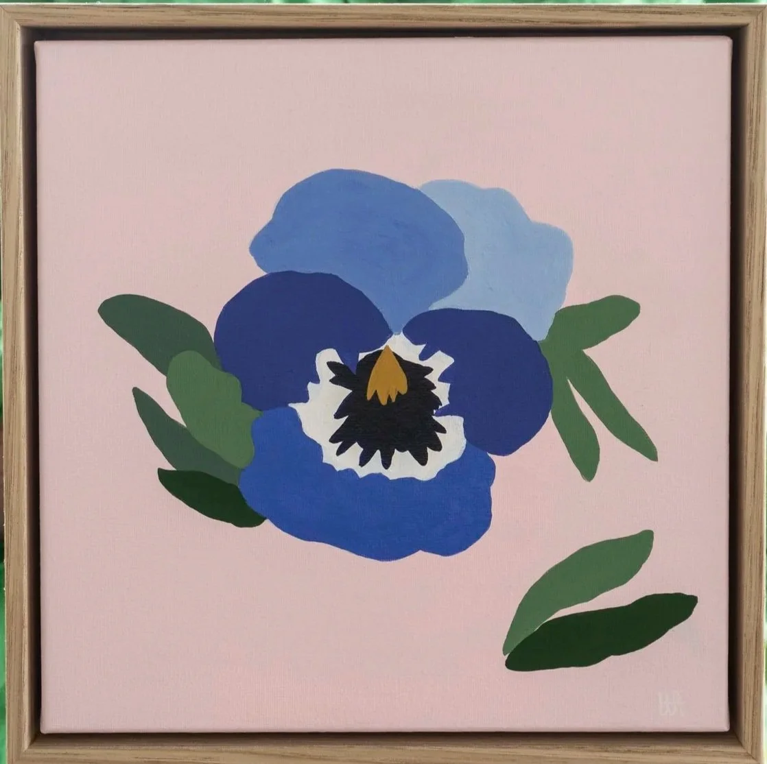 Blue Violet, 2023 - Acrylic on Canvas - 32 × 32cm - $250