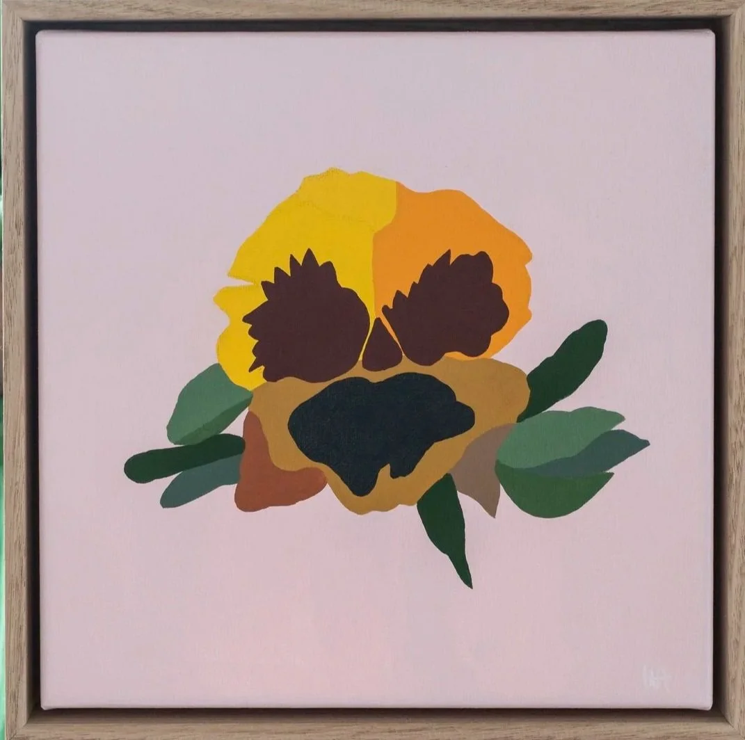 Yellow Violet, 2023 - Acrylic on Canvas- 32 × 32cm - $250
