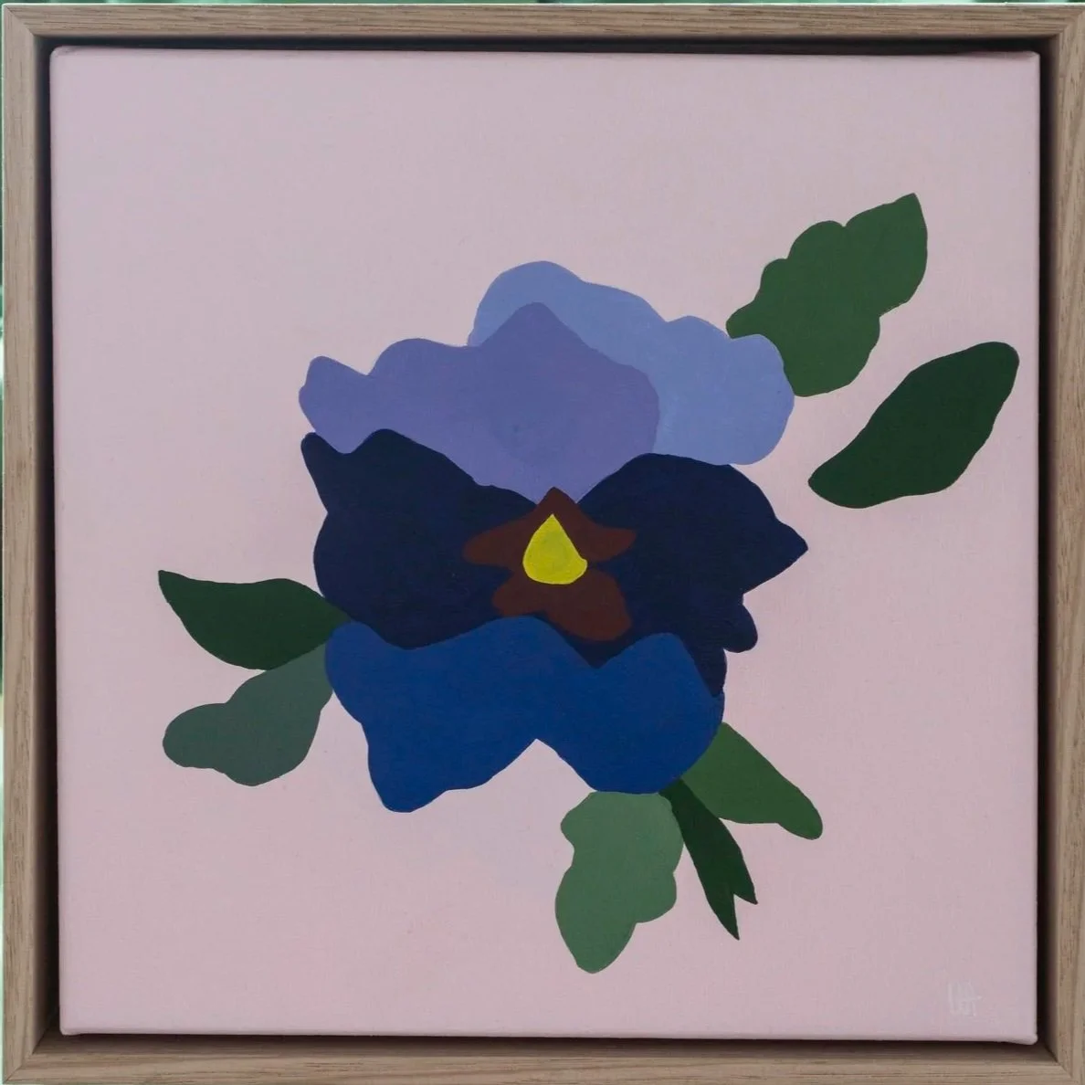 Purple Violet, 2023 - Acrylic on Canvas- 32 × 32cm - $250