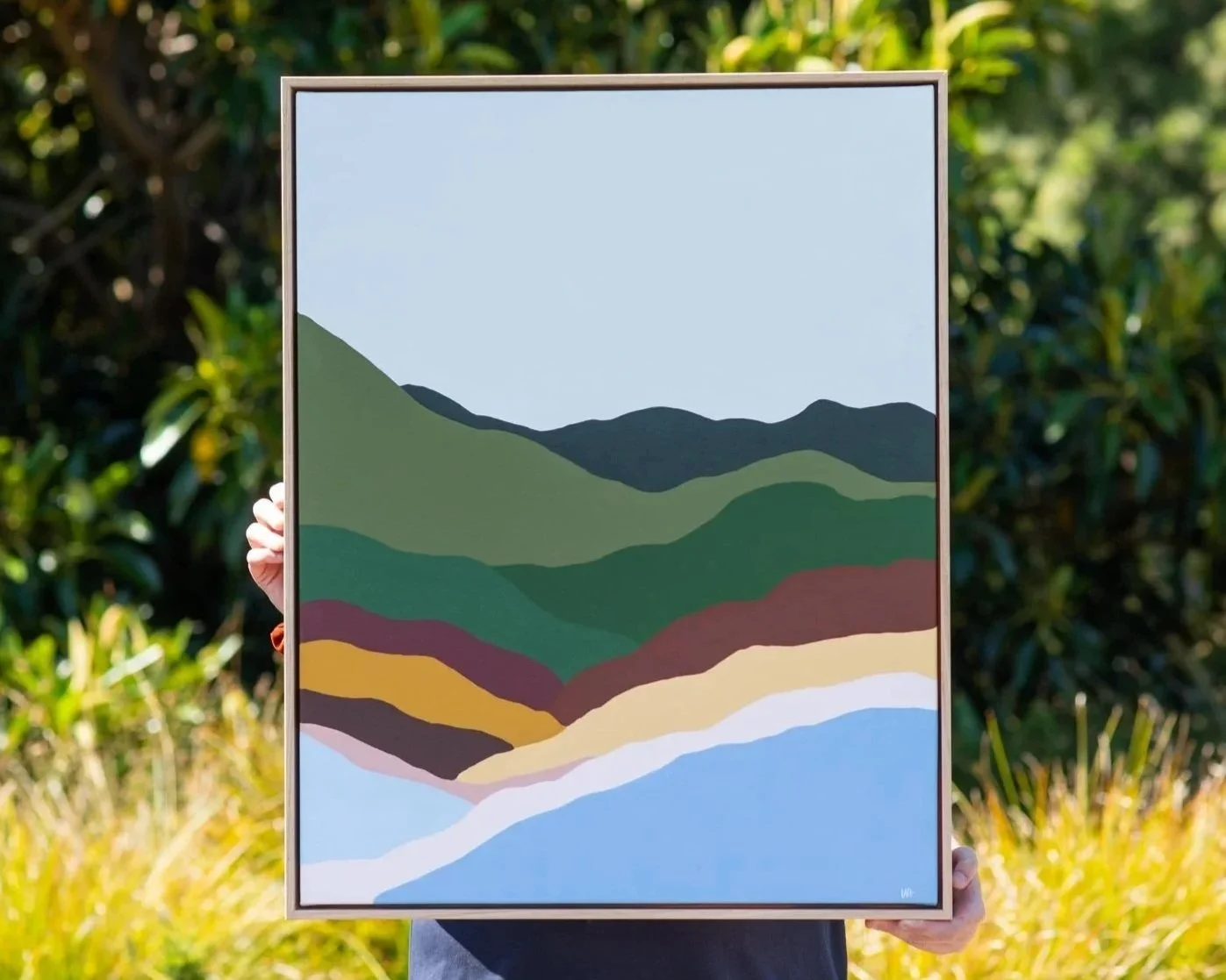Ocean Meets Land, 2022 - Acrylic on Canvas- 52 × 73cm - $750