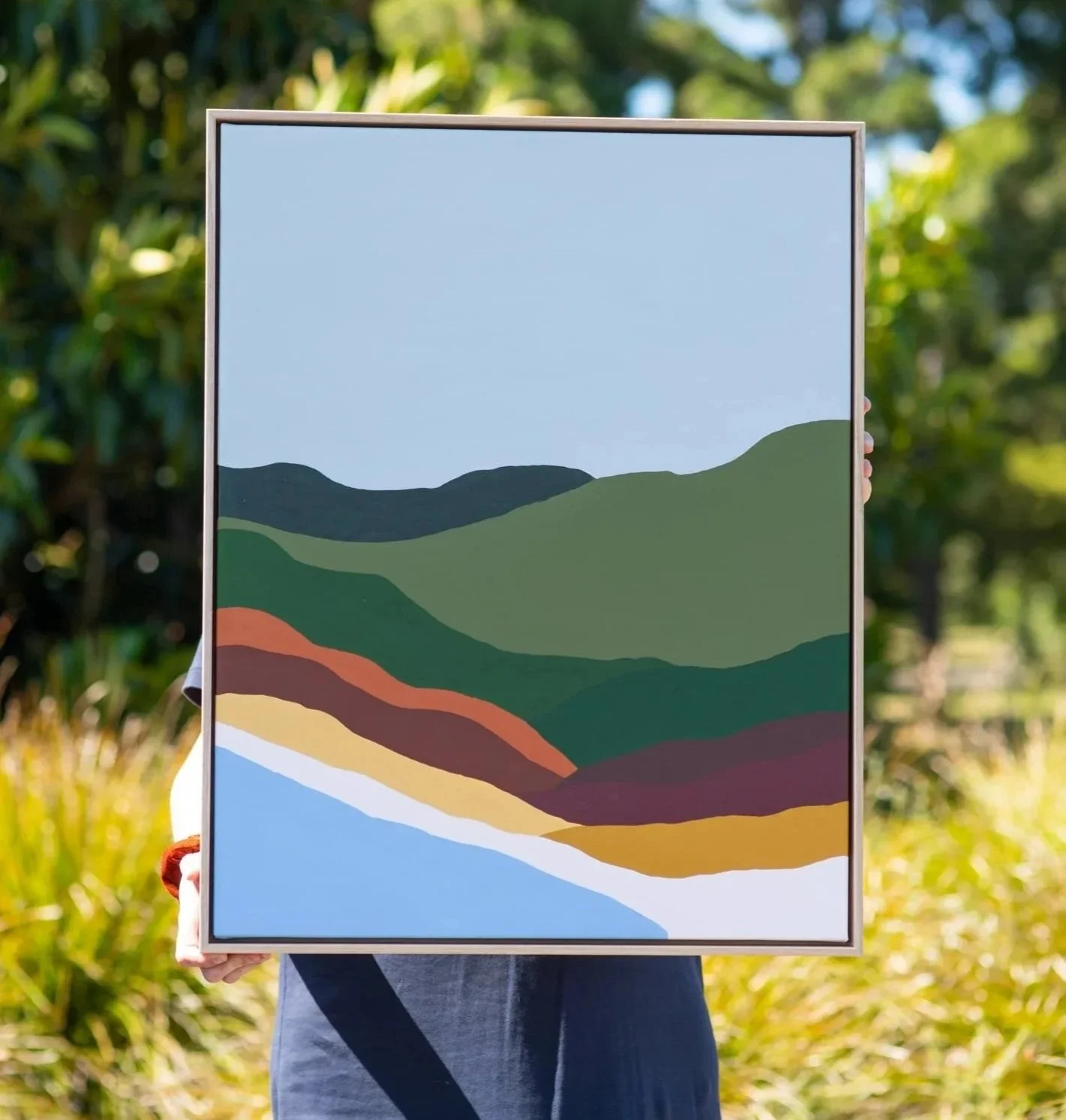 Land Meets Ocean, 2022 - Acrylic on Canvas- 52 × 73cm - $750