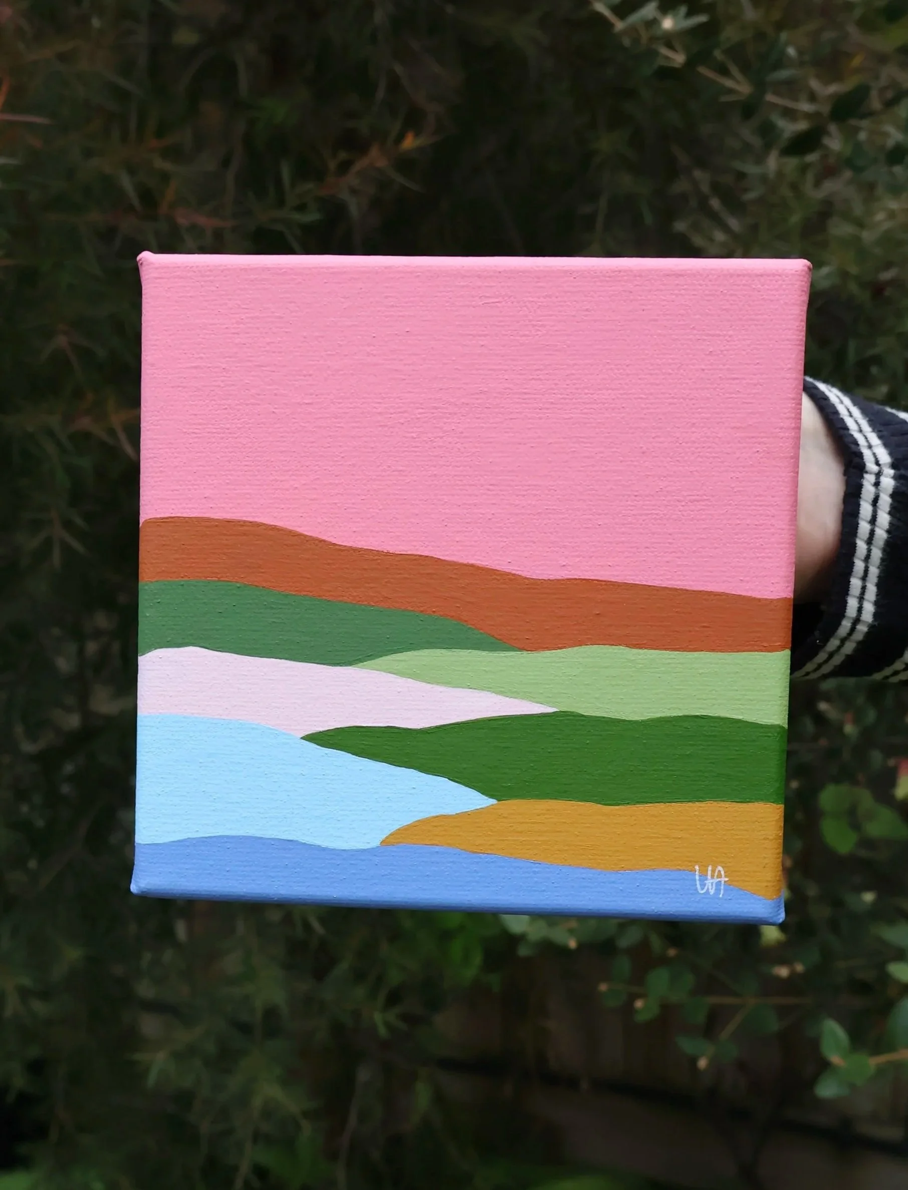 Pink, 2023 - Acrylic on Canvas - 20 x 20cm - $150