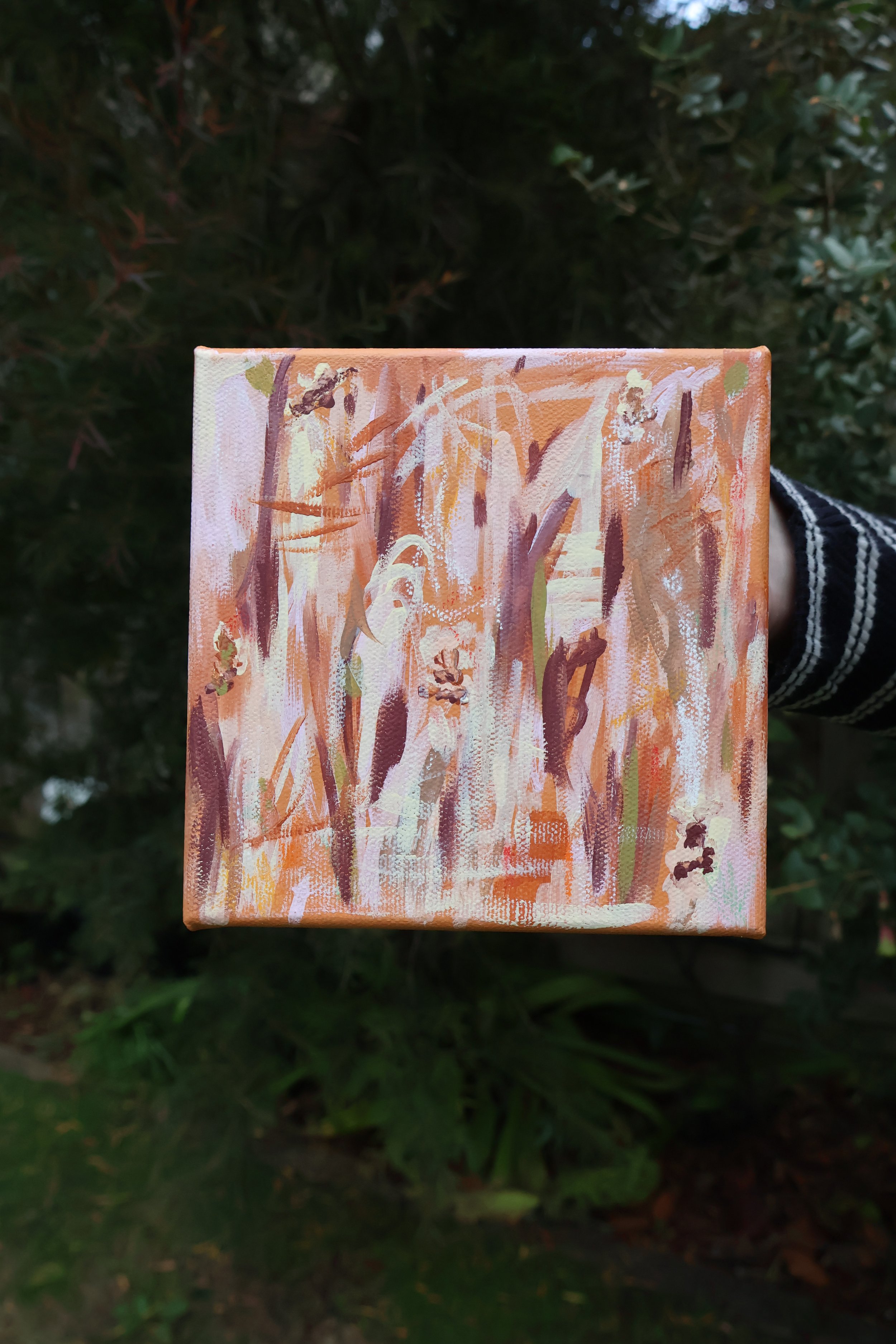The Woods 3, 2023 - Acrylic & Oil Pastel on Canvas - 20 × 20cm - $150