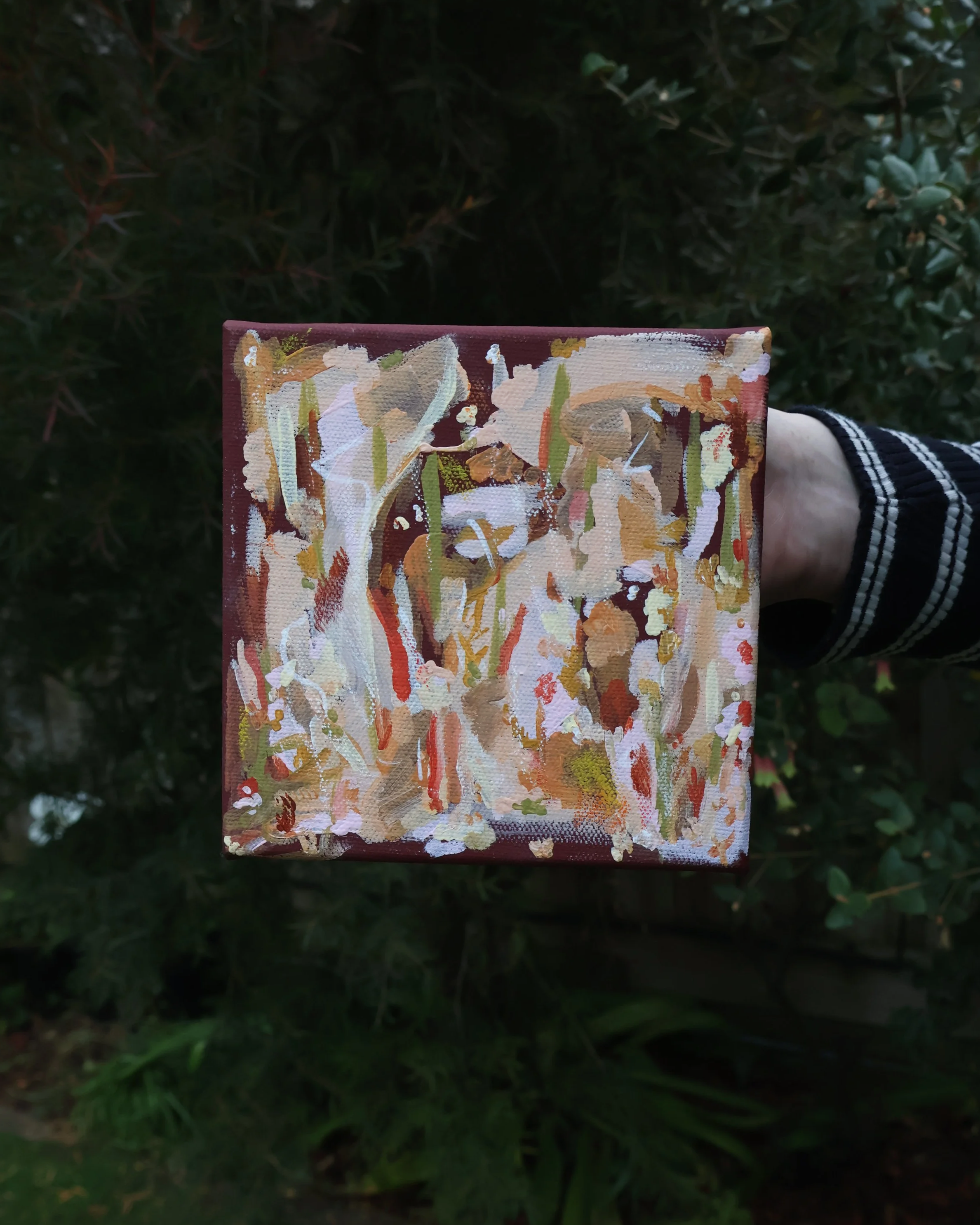  The Woods 2, 2023 - Acrylic & Oil Pastel on Canvas - 20 × 20cm - $150