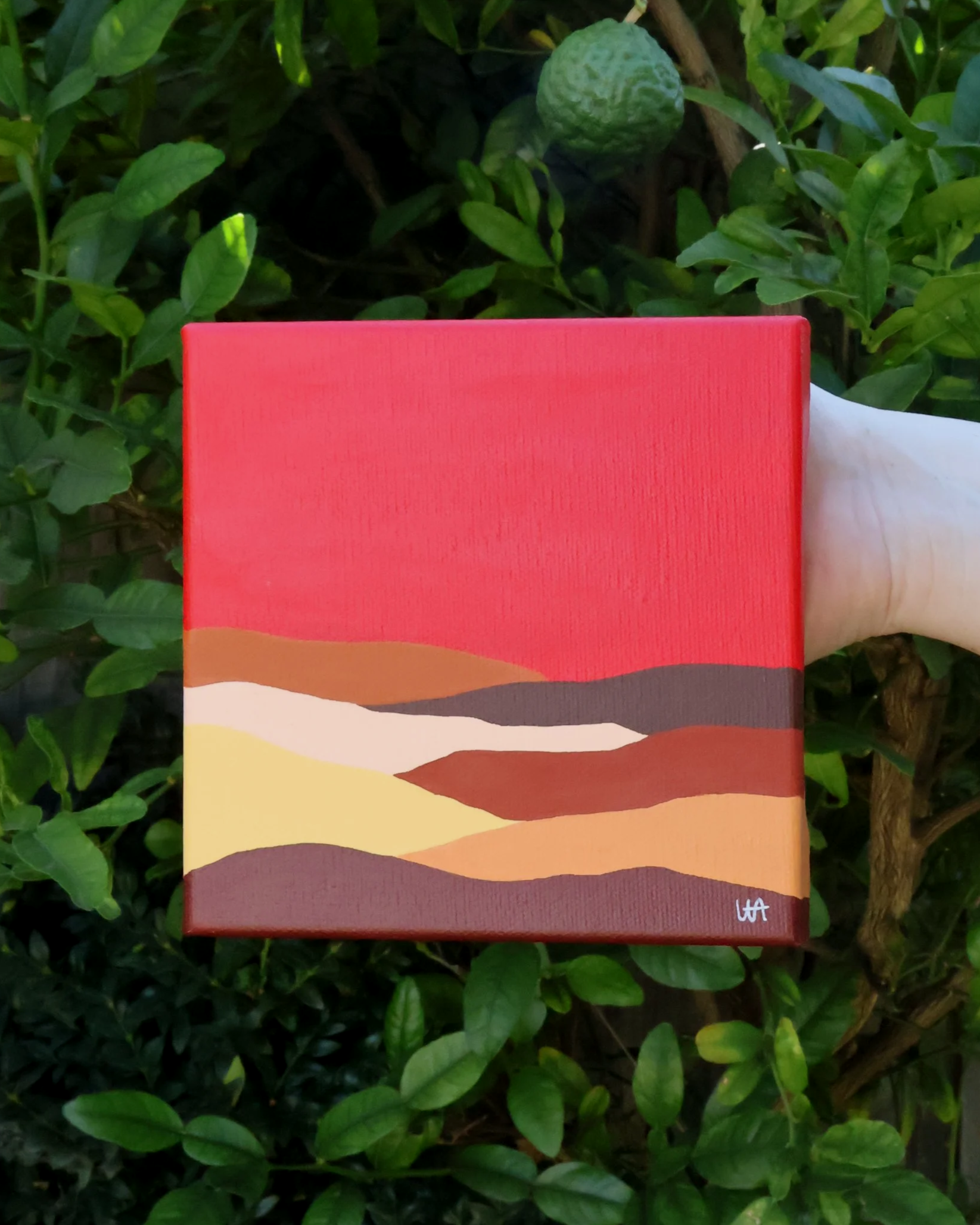 Red, 2023 - Acrylic on Canvas - 20 x 20cm - $150