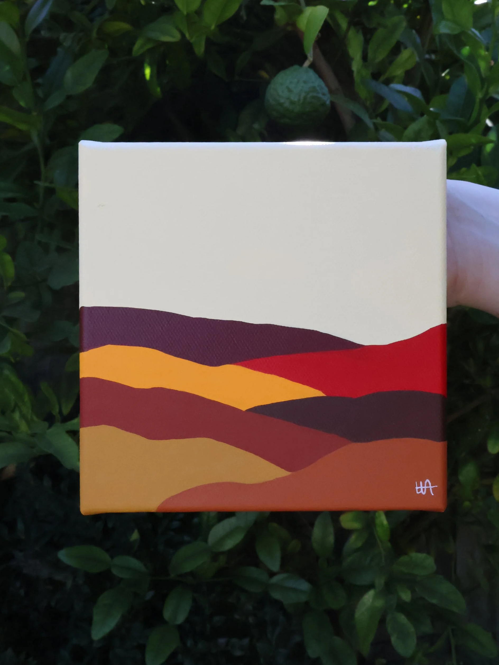 Yellow, 2023 - Acrylic on Canvas - 20 x 20cm - $150