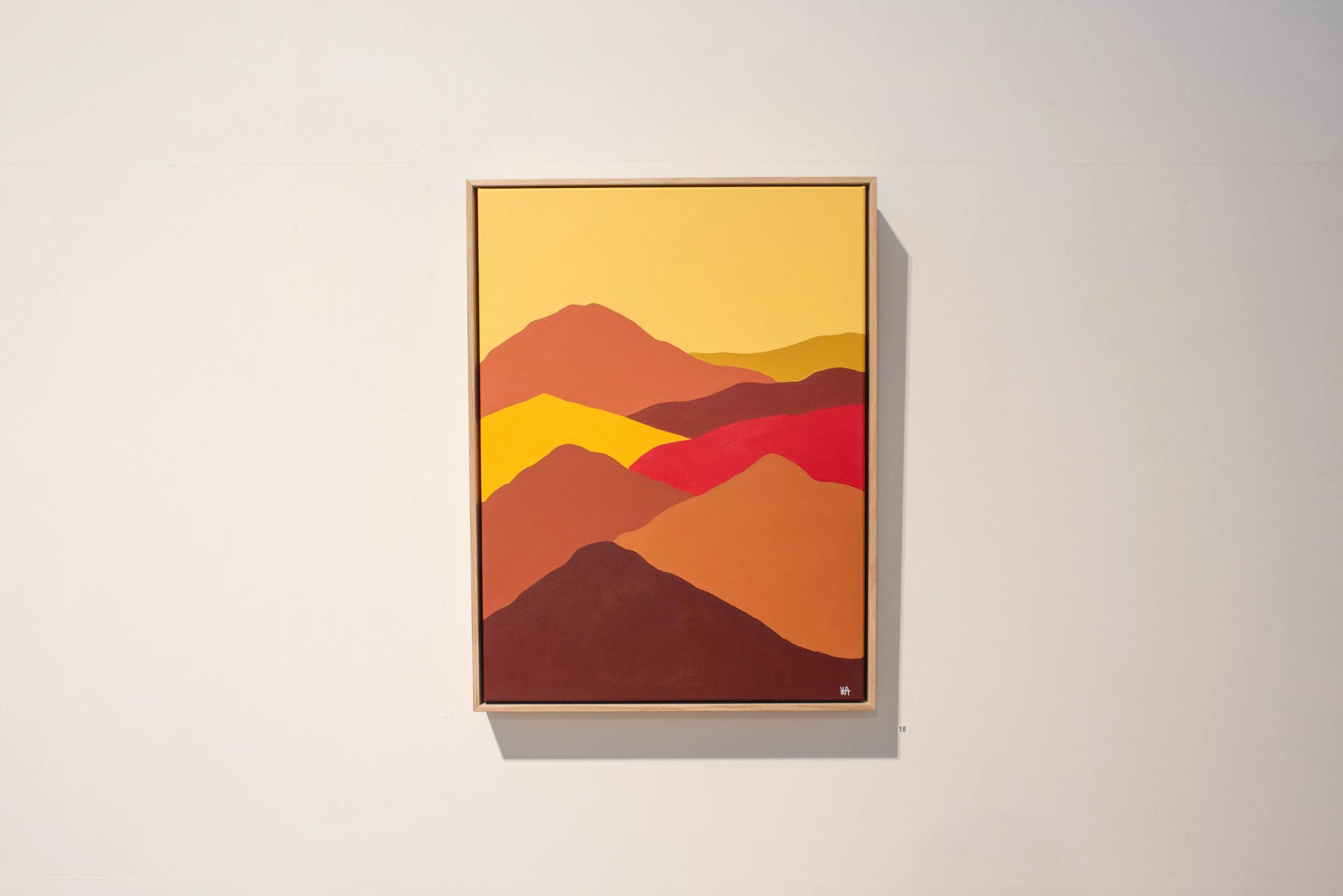 Through the Desert, 2023 - Acrylic on Canvas- 45.5 × 60.5cm - $700