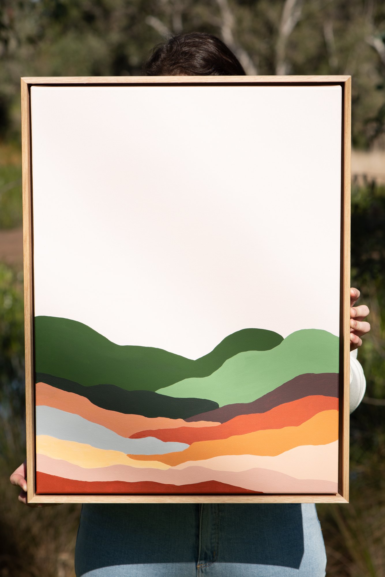 Mountains from Afar, 2021 - Acrylic on Canvas- 46 × 61cm - $500 - discounted