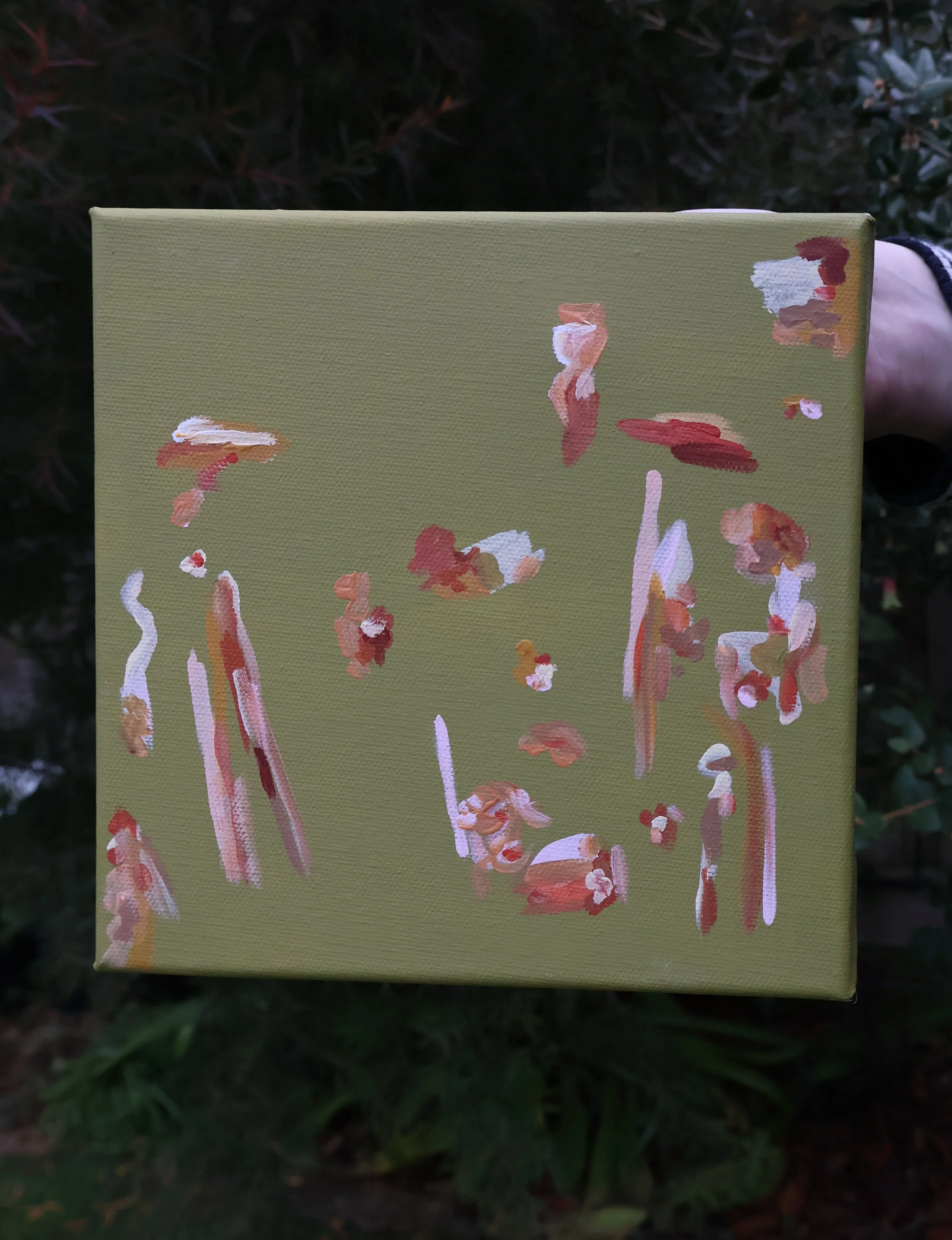 Woods, 2023 - Acrylic & Oil Pastel on Canvas - 25 × 25cm - $170