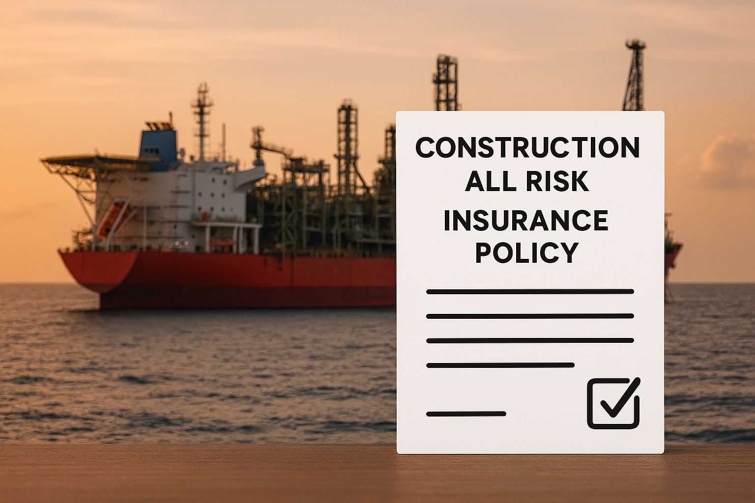 Construction All Risks Insurance in Offshore Projects: Policy Architecture, Thresholds, Limits &amp; Marine Warranty Surveyor Involvement