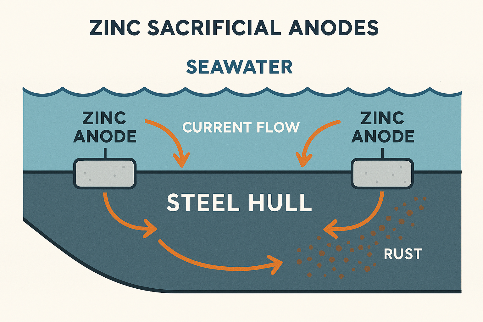 Hull Corrosion Protection in Floaters: Impressed Current vs. Sacrificial Anodes
