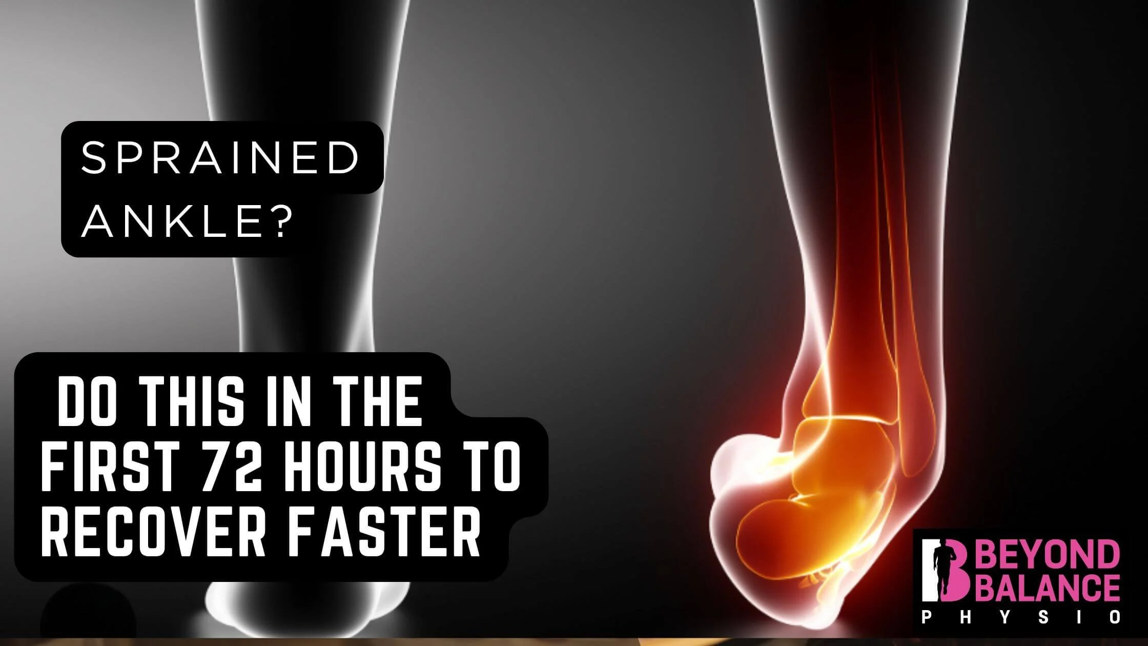 Sprained Ankle? Do This in the First 72 Hours to Recover Faster