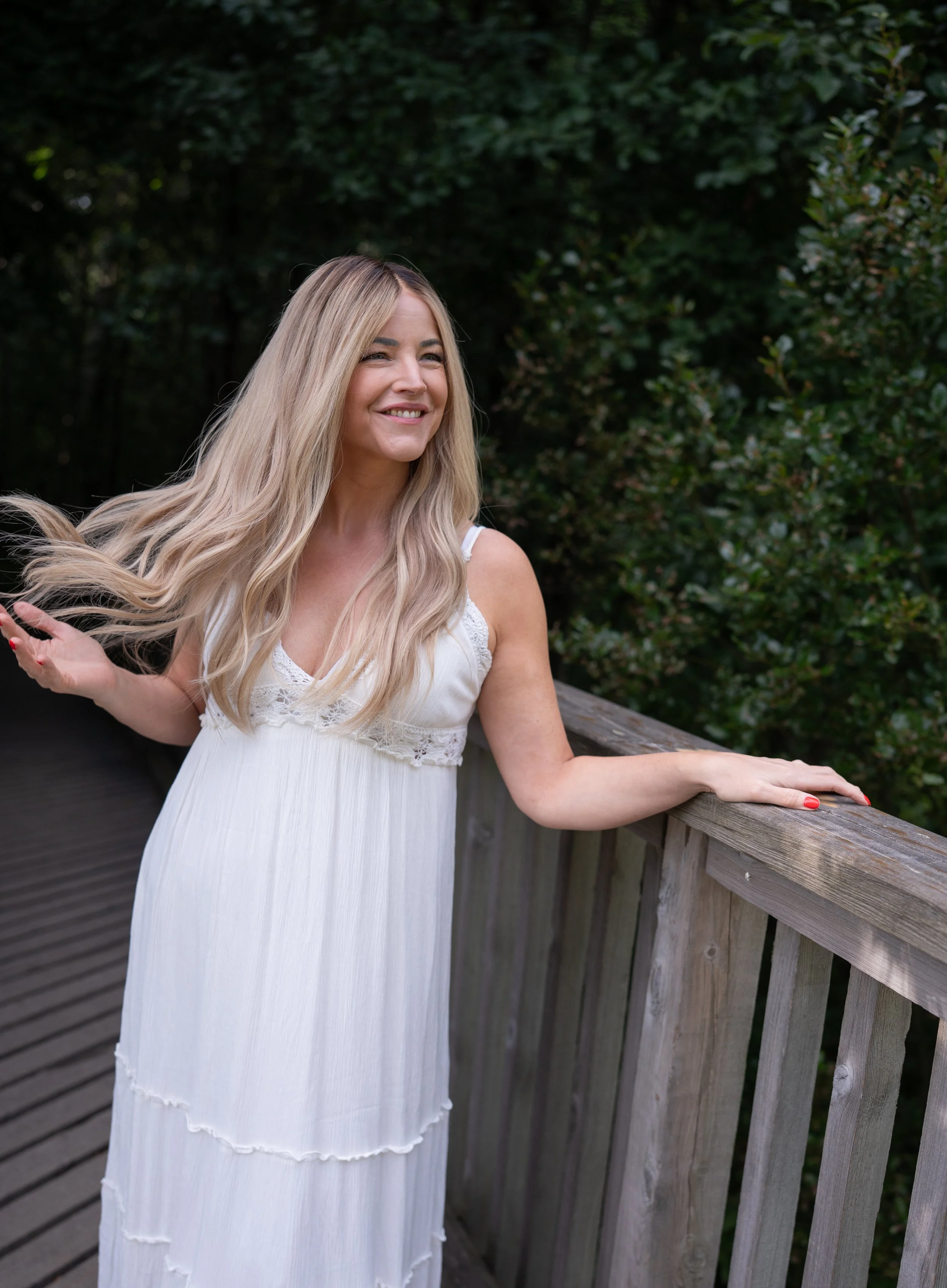 Anne Vainio wearing Natural Wig