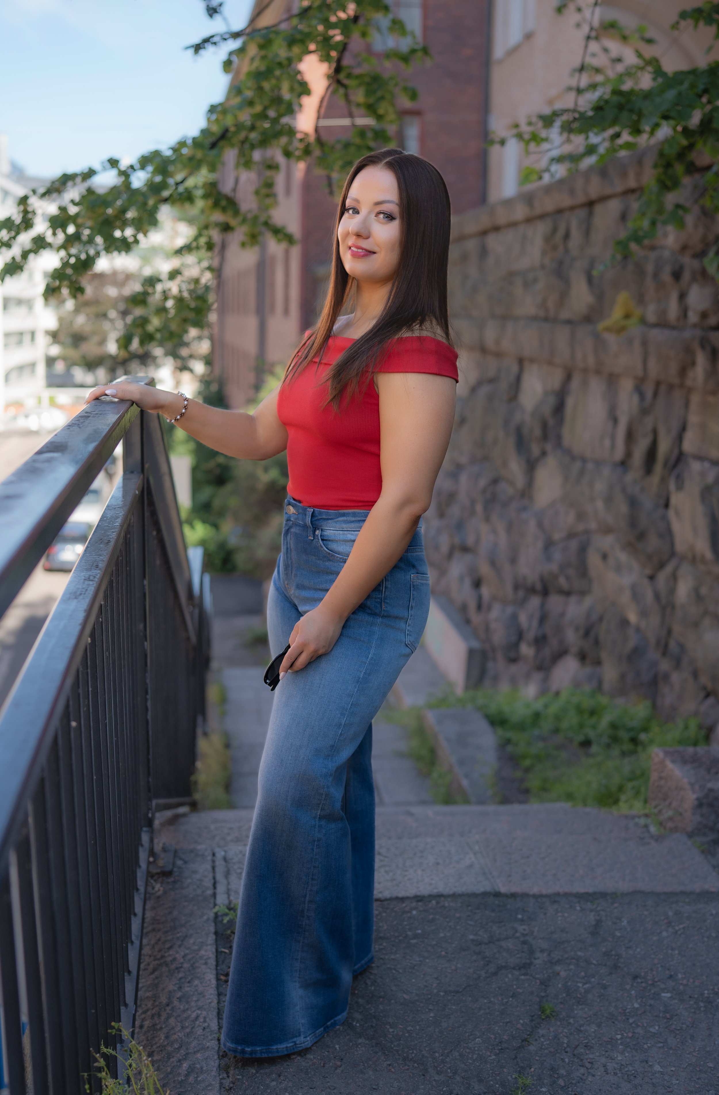 Long dark hair wig