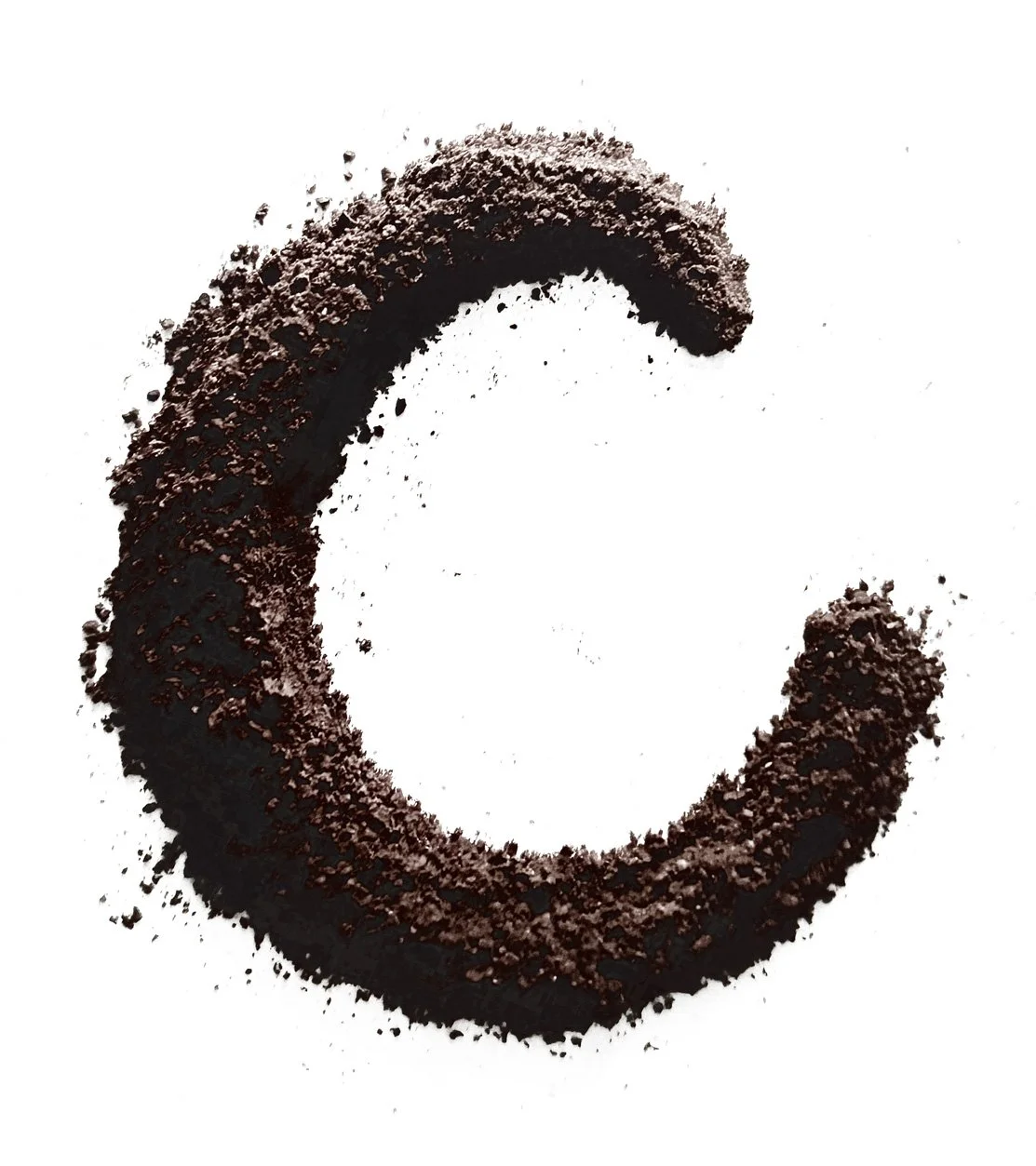 Logo von Cappuccamore - ein C aus Kaffeepulver.