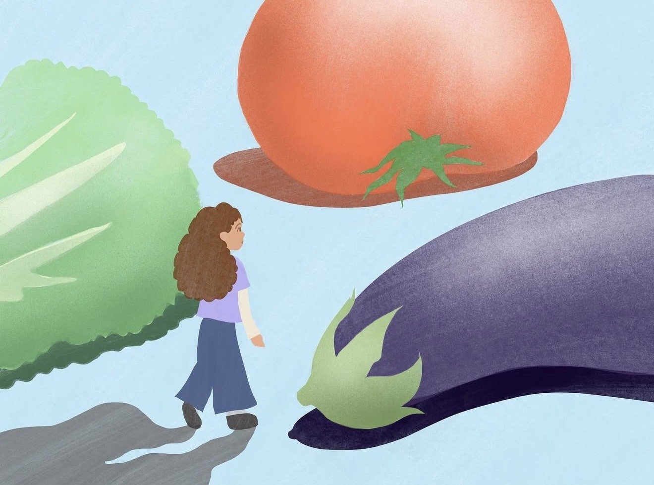 Illustration for student article: “Reasons for a Plant-Based Diet