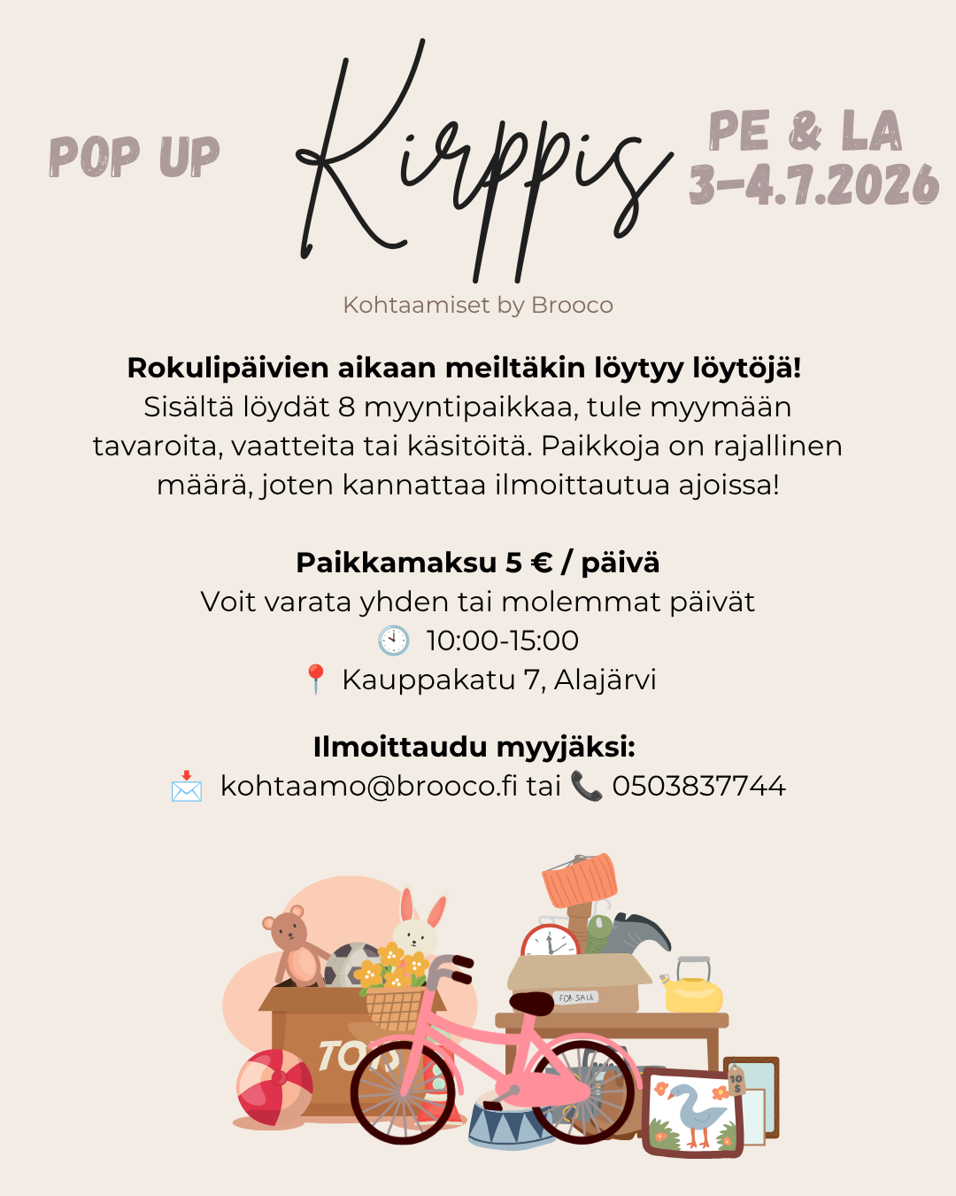 POP UP Kirppis | 3-4.7.2026