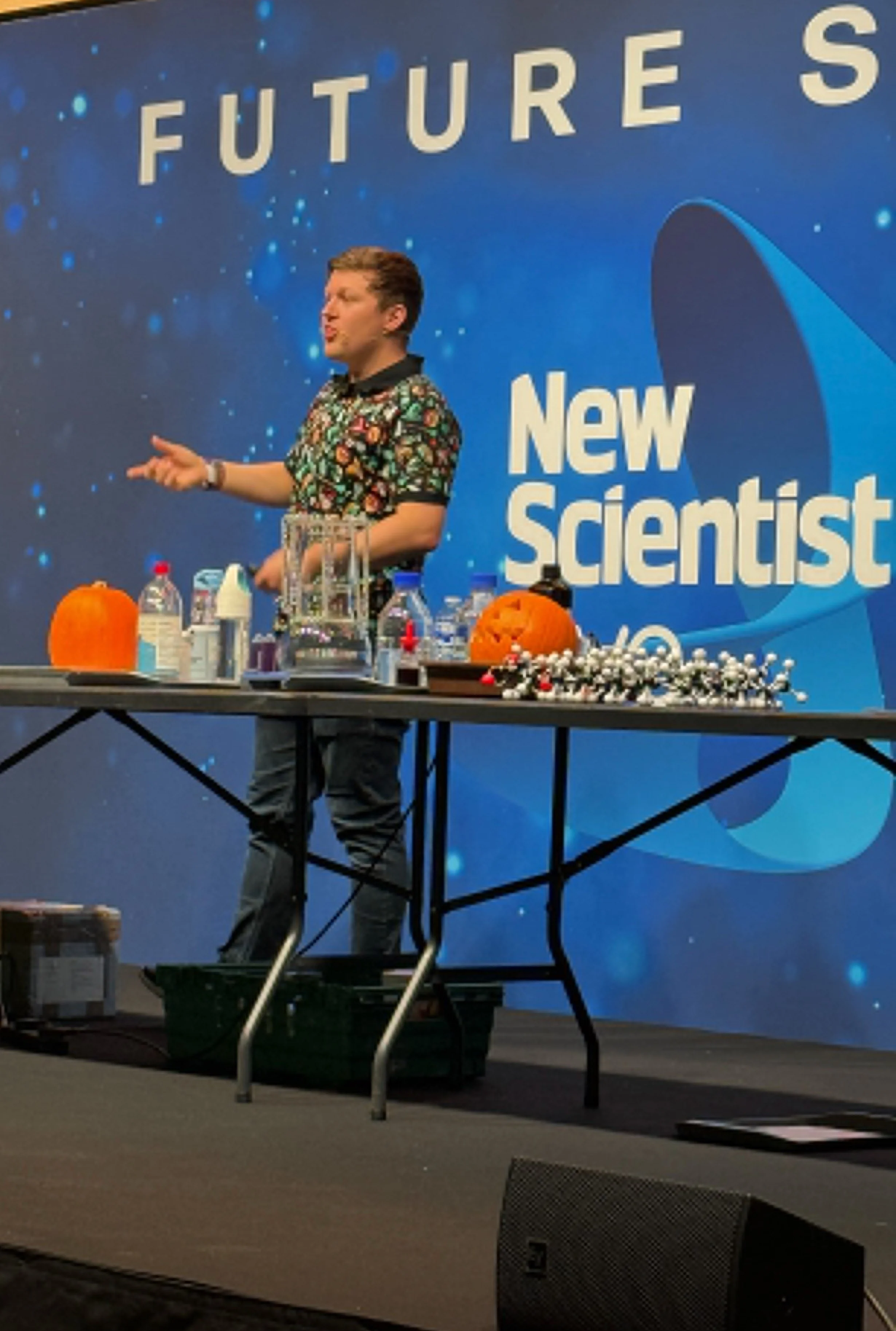 Josh demonstrates at New Scientist Live