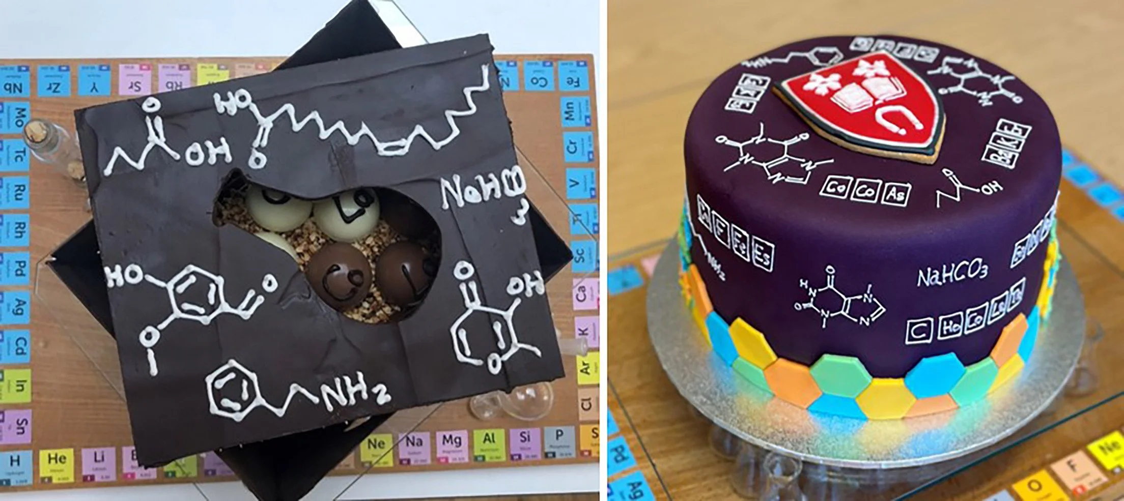 Science inspired Cakes for The Great British Bake-Off