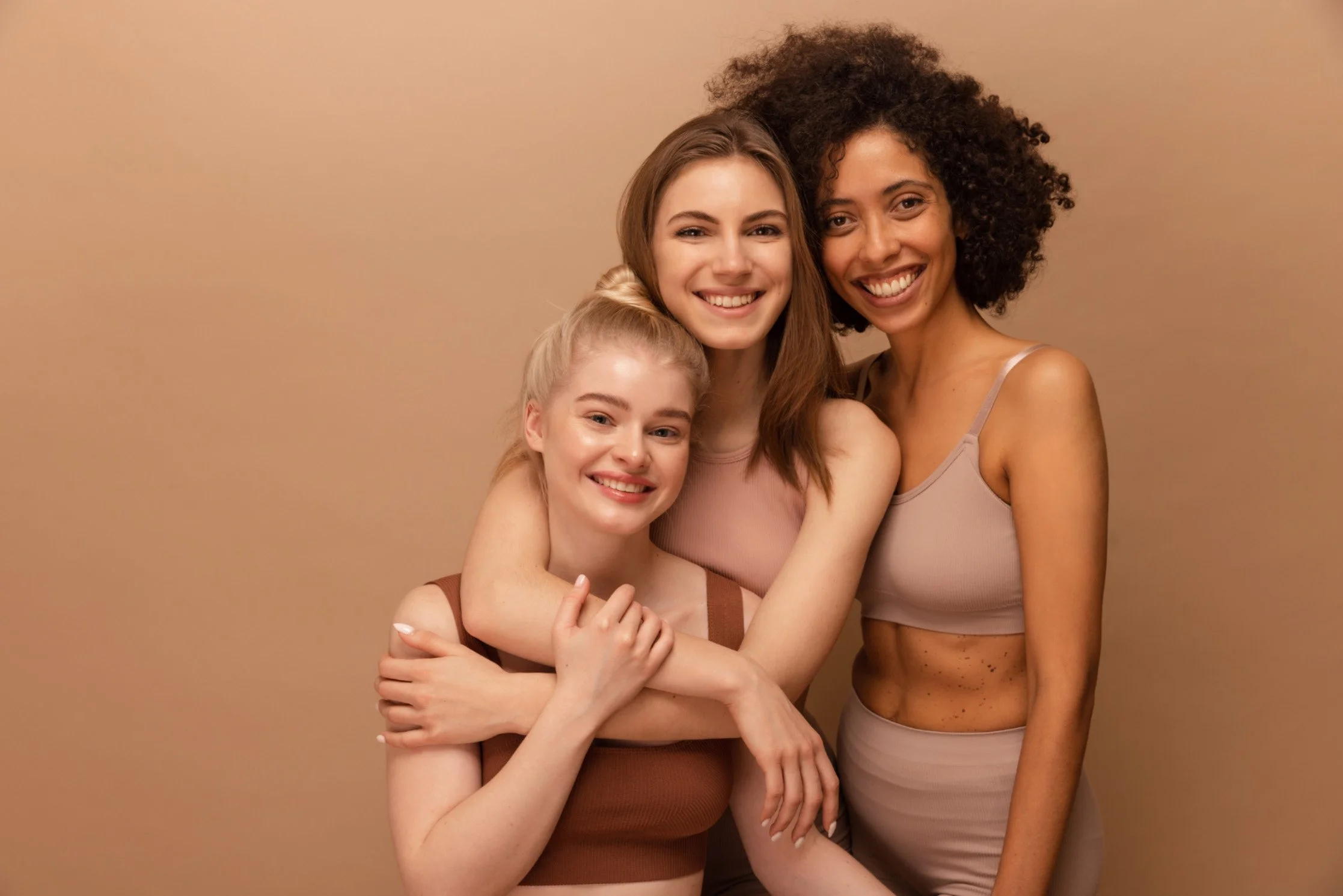 Happy Healthy Ladies Smiling