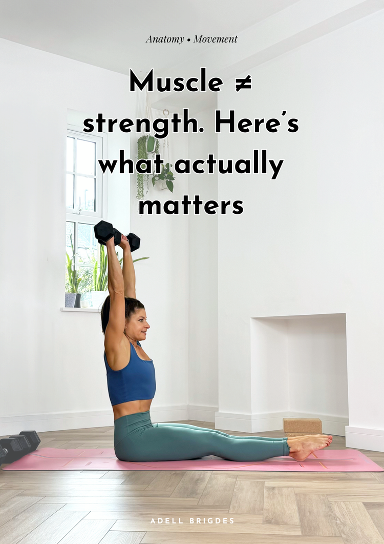 Muscle ≠ strength. Here’s what actually matters
