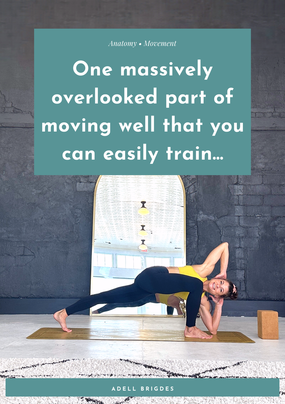 One massively overlooked part of moving well that you can easily train…