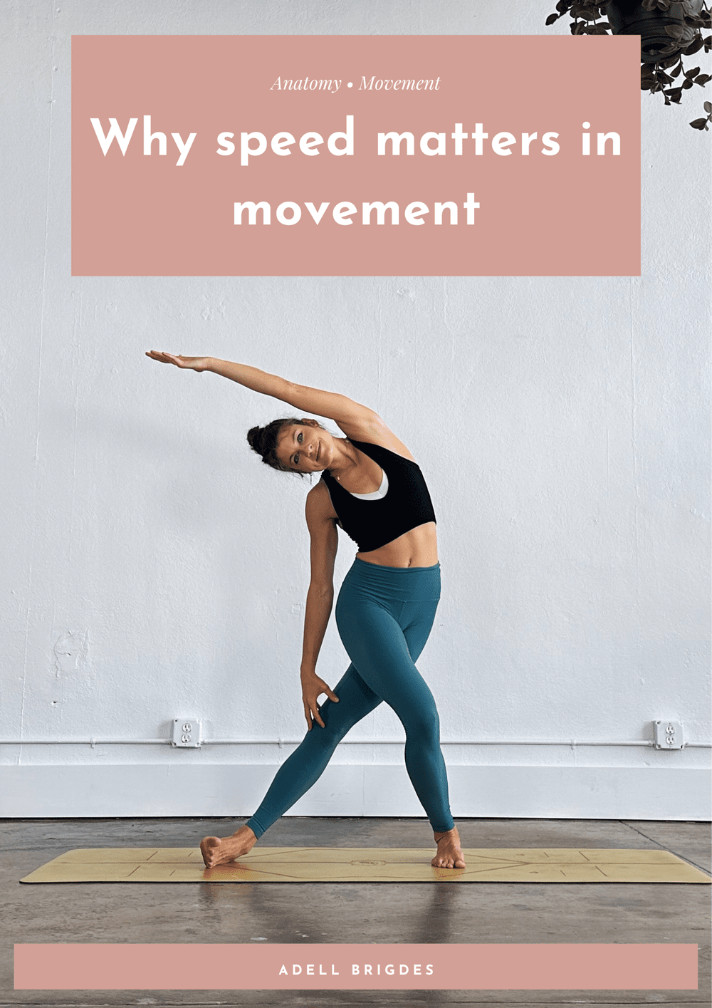 Why speed matters in movement (plus: one way I've altered how I teach!)