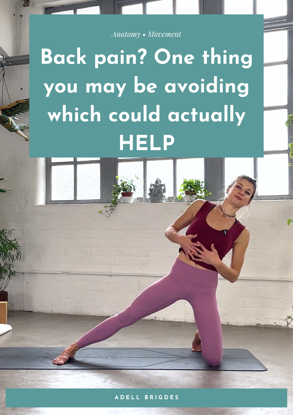 Back pain? One thing you may be avoiding which could actually HELP
