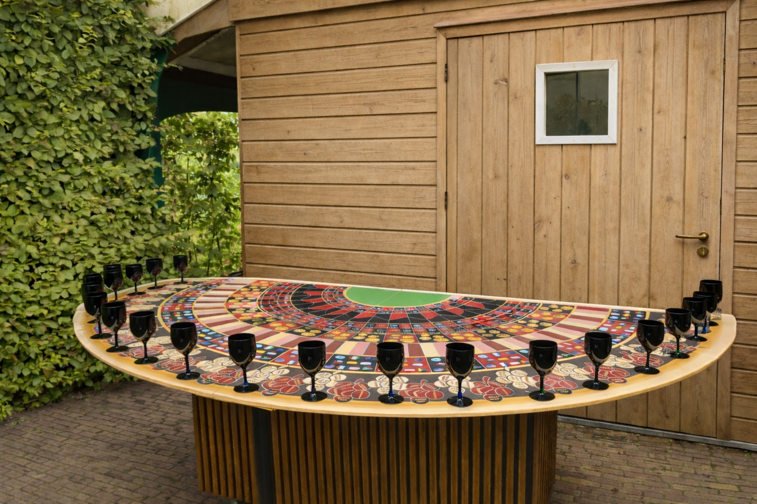 wijnroulette op een feestje