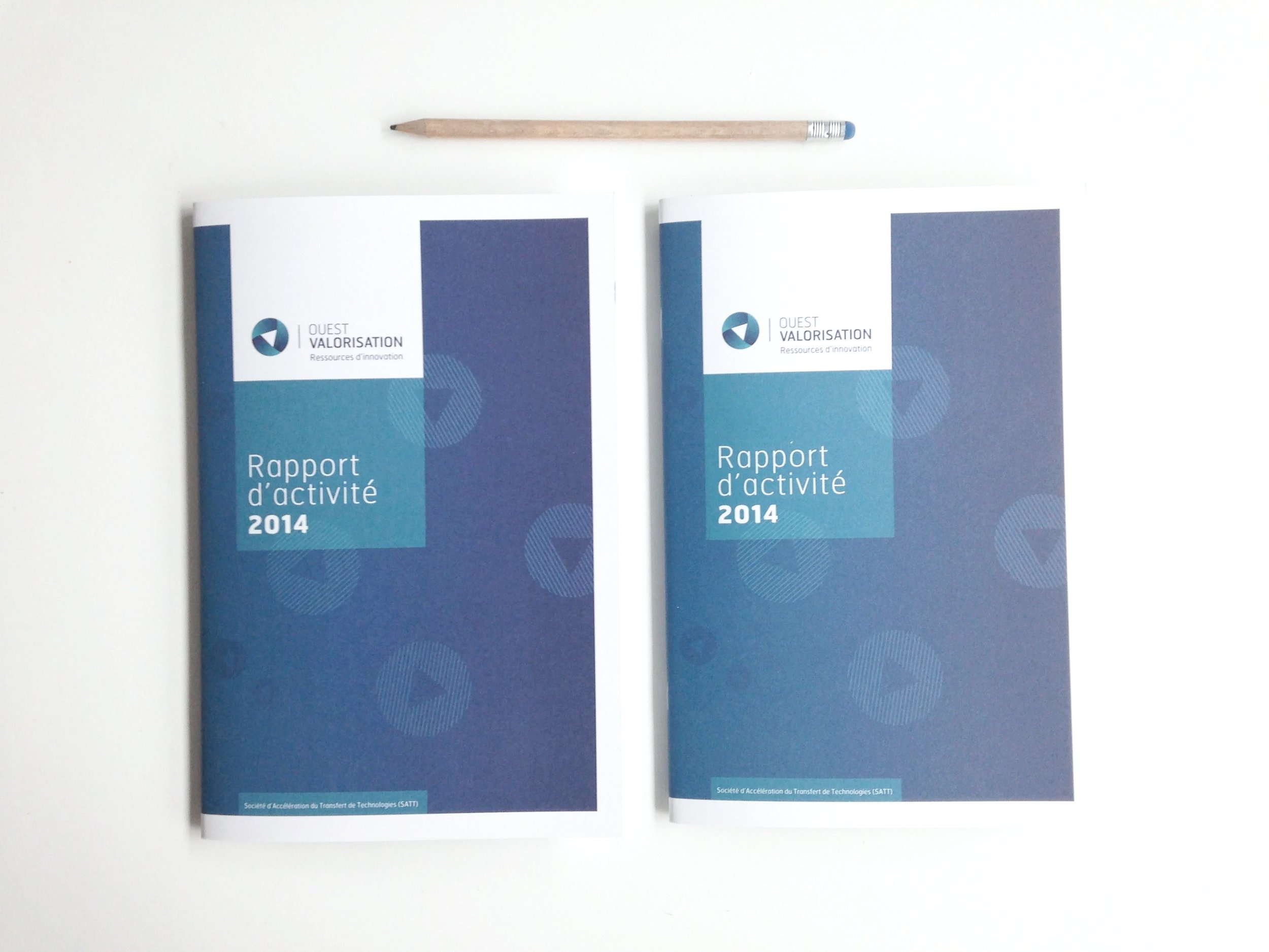 Pluenn Studio/V. Dekeyser - Rapport d'activité 2014 de Ouest Valorisation avec création graphique par Pollen Studio