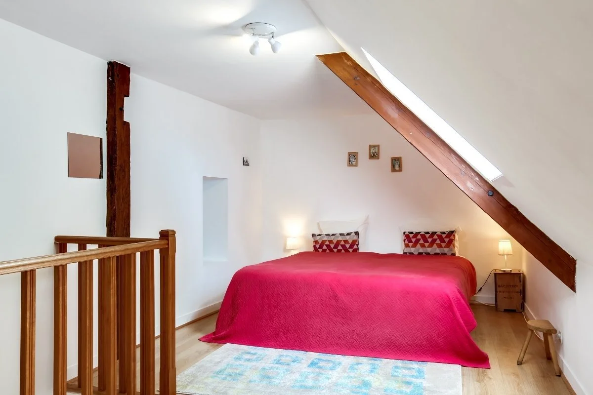 Chambre du Château Turgot en Normandie