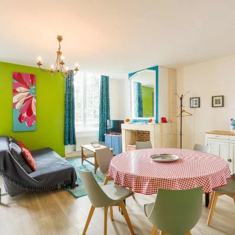 Salon du Château Turgot en Normandie