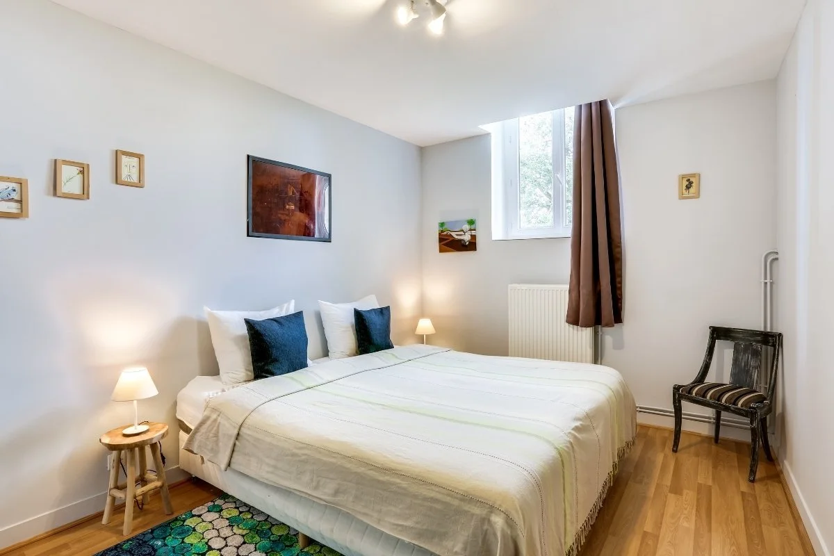 Chambre du Château Turgot en Normandie