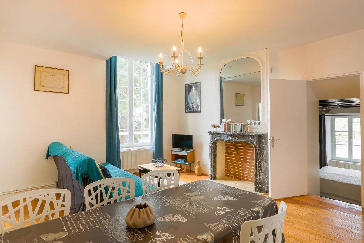 Salon du Château Turgot en Normandie