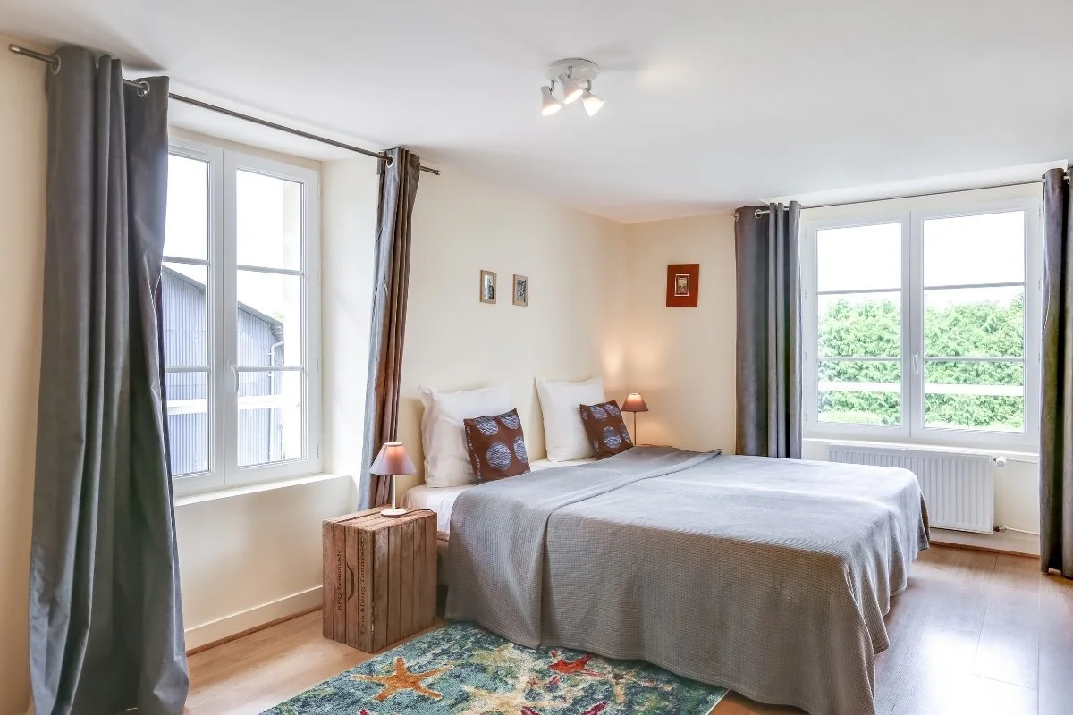 Chambre du Château Turgot en Normandie