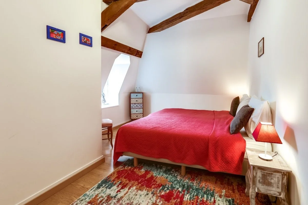 Chambre du Château Turgot en Normandie