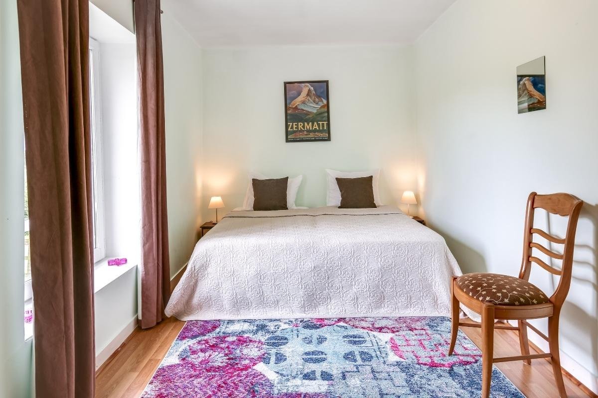 Chambre du Château Turgot en Normandie