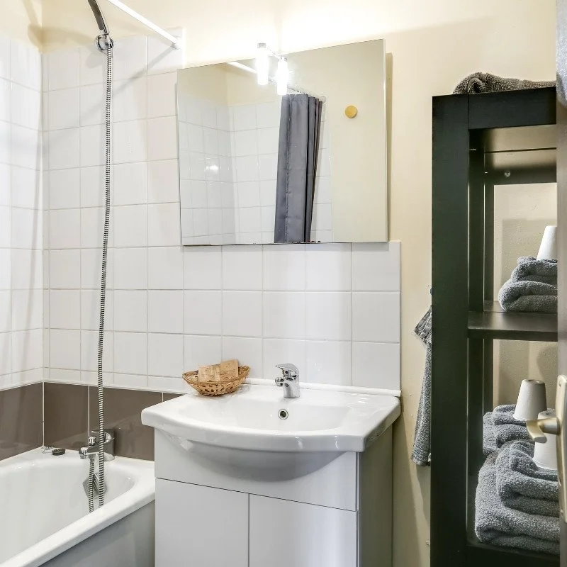 Salle de bain du Château Turgot en Normandie