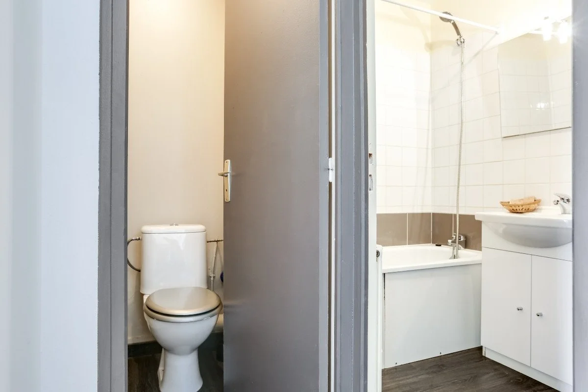 Salle de bain du Château Turgot en Normandie