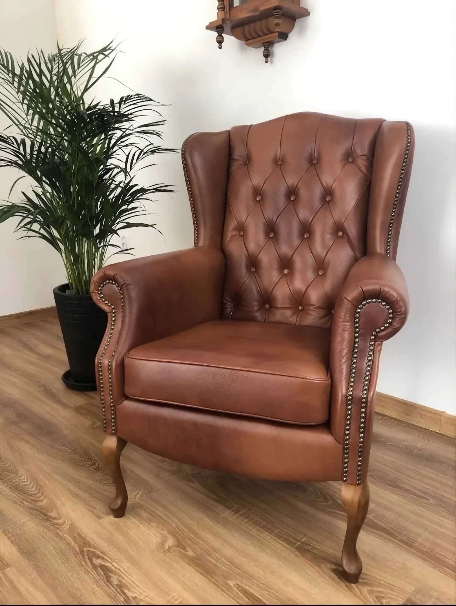 Fotel Uszak Chesterfield