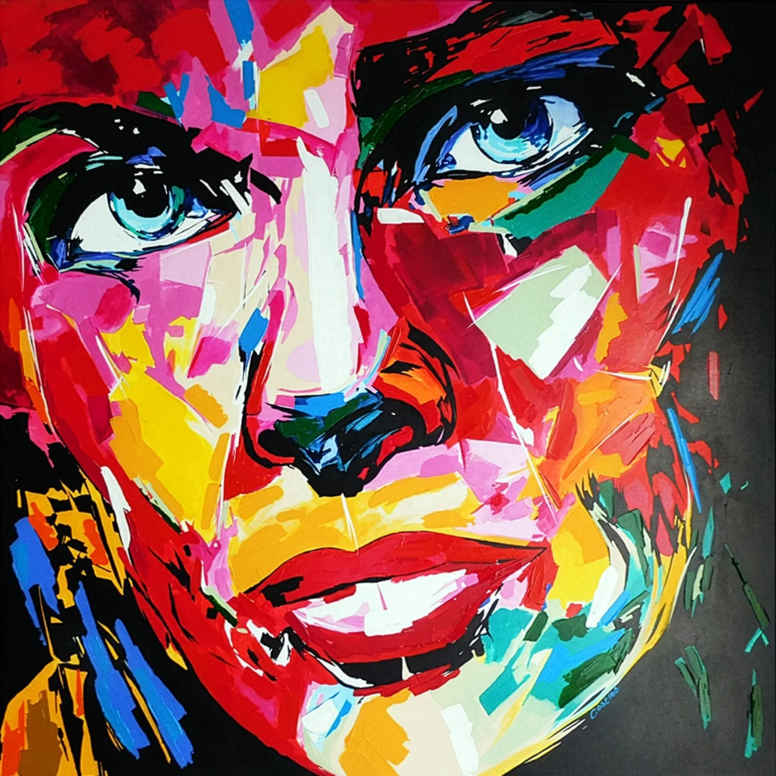 Face 4 100x100cm