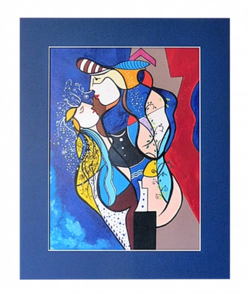 Couple 60x80cm (passepartout)