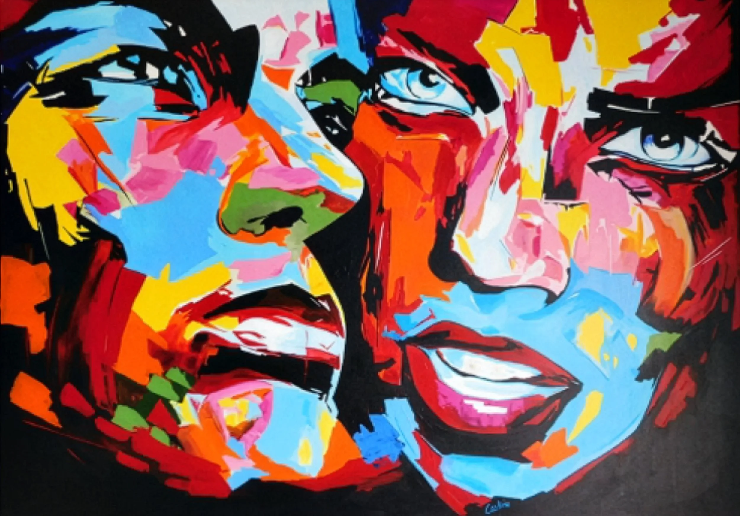 Faces  100 x 140