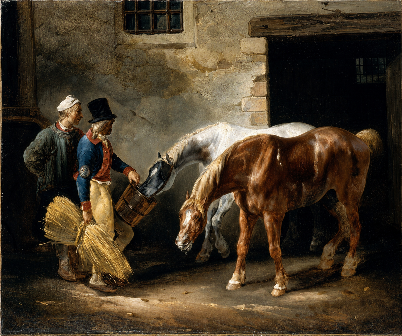 Bild Nr. 66 Les chevaux à l’écurie 