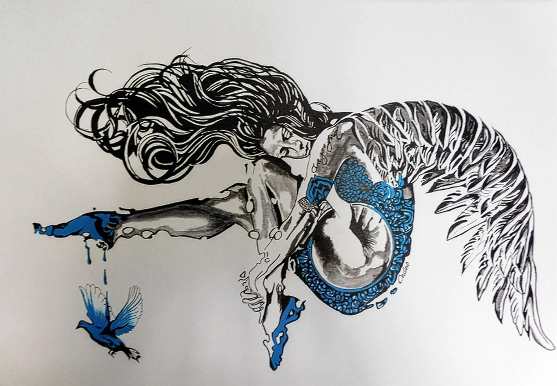 Flying 60x90cm