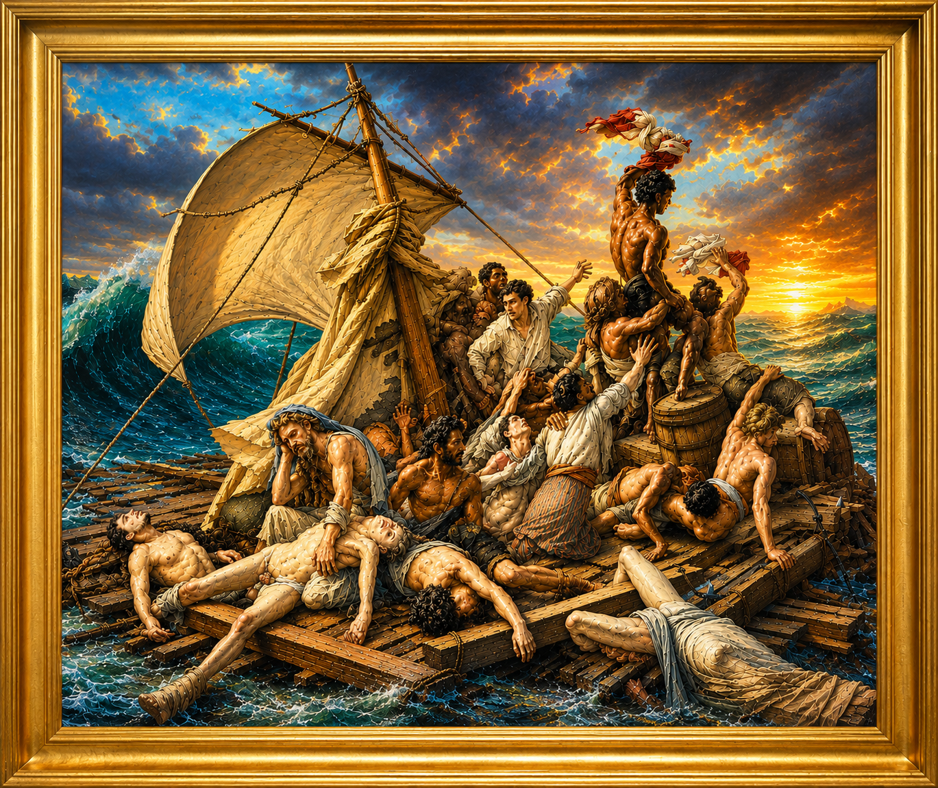Bild Nr. 70  Floß der Medusa XXL 120 x 160