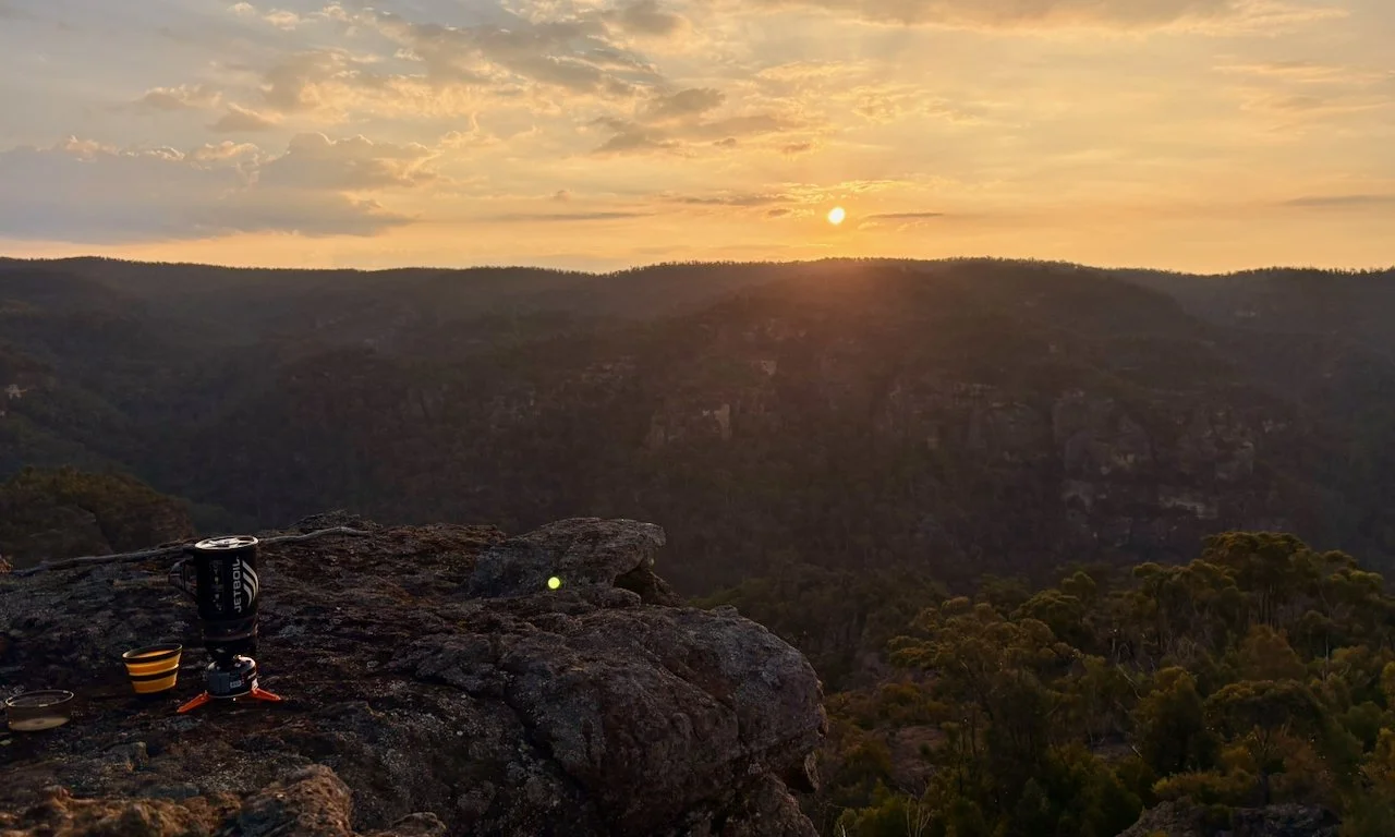 Sunset over the Nullo Range to the west